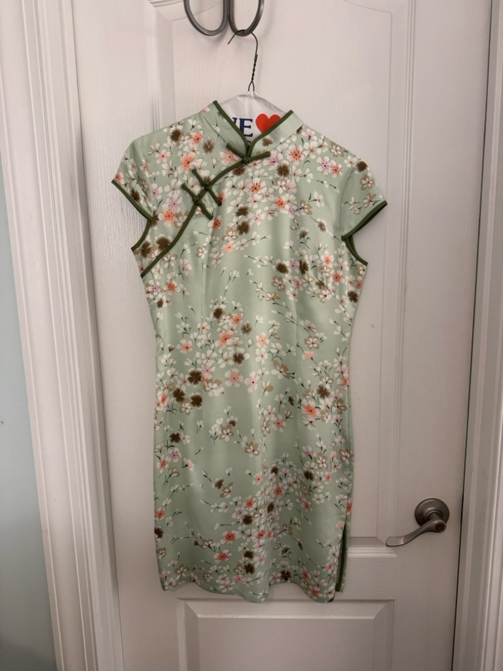 100% Silk Qipao Mini Dress